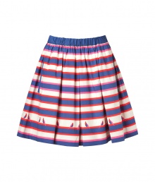 Bring bold style to your daytime look with this quirky-cool striped skirt from Marc by Marc Jacobs - Elasticized waistband, all-over stripe print, pleated, full skirt, slash pockets, small bird print detail - Pair with a sheer blouse, wedge sandals, and a statement clutch Bring bold style to your daytime look with this quirky-cool striped skirt from Marc by Marc Jacobs - Elasticized waistband, all-over stripe print, pleated, full skirt, slash pockets, small bird print detail - Pair with a sheer blouse, wedge sandals, and a statement clutch