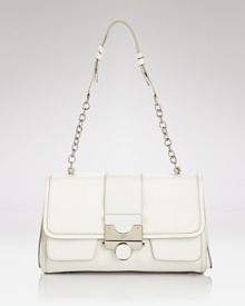Freshen up your accessories folio. In crisp white leather, this shapely shoulder bag from DIANE von FURSTENBERG lends modern chic to every look. Freshen up your accessories folio. In crisp white leather, this shapely shoulder bag from DIANE von FURSTENBERG lends modern chic to every look.
