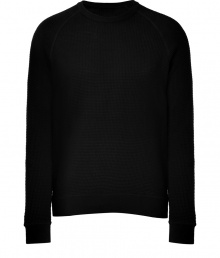 Bring pared-down cool to your workweek or off-duty style with this cashmere-and-cotton blend pullover from James Perse - Crew neck, long raglan sleeves, slim fit, textured waffle knit - Wear with straight leg jeans, a leather jacket, and retro-inspired trainers Bring pared-down cool to your workweek or off-duty style with this cashmere-and-cotton blend pullover from James Perse - Crew neck, long raglan sleeves, slim fit, textured waffle knit - Wear with straight leg jeans, a leather jacket, and retro-inspired trainers