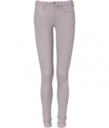 Tinted in an edgy shade of pale silver grey, Twenty8twelves super skinny jeans are an essential staple for Downtown-cool looks - Modern five-pocket style, zip fly, button closure, white stitching, belt loops - Extra form-fitting - Pair with oversized knits and chunky biker boots Tinted in an edgy shade of pale silver grey, Twenty8twelves super skinny jeans are an essential staple for Downtown-cool looks - Modern five-pocket style, zip fly, button closure, white stitching, belt loops - Extra form-fitting - Pair with oversized knits and chunky biker boots