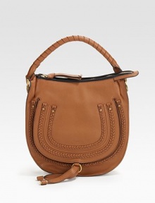 Delicate braiding and a woven top-handle add rustic appeal to this rich leather design, crafted in a sleek flap-front silhouette.Top handle, 8½ drop Top zip closure Outside open pocket under front flap One inside zip pocket Cotton lining 10W X 11H X 2½D Made in Italy Delicate braiding and a woven top-handle add rustic appeal to this rich leather design, crafted in a sleek flap-front silhouette.Top handle, 8½ drop Top zip closure Outside open pocket under front flap One inside zip pocket Cotton lining 10W X 11H X 2½D Made in Italy