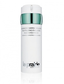 A multi-purpose, lightweight moisturizer for the face, neck and eye area. This unique formula can be used day and night and offers continuous hydration and nourishment, while providing anti-oxidant protection, a key factor in helping to reduce signs of aging. The Benefits: Boosts skins hydration for more supple, smoother and firmer skin. Helps to reduce the number of surface wrinkles while improving moisturization, tone and firmness. A multi-purpose, lightweight moisturizer for the face, neck and eye area. This unique formula can be used day and night and offers continuous hydration and nourishment, while providing anti-oxidant protection, a key factor in helping to reduce signs of aging. The Benefits: Boosts skins hydration for more supple, smoother and firmer skin. Helps to reduce the number of surface wrinkles while improving moisturization, tone and firmness.