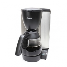 Engineered for efficiency and to maximize flavor, and designed with a sleek, modern shape, this coffee maker from Capresso brews bold, aromatic blends for a cup of perfection every morning. Engineered for efficiency and to maximize flavor, and designed with a sleek, modern shape, this coffee maker from Capresso brews bold, aromatic blends for a cup of perfection every morning.