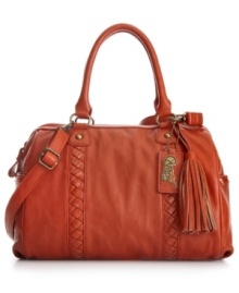 Look like the fashionista you are with this standout silhouette from Carlos by Carlos Santana. The elegant façade is accented with an eye-catching braided design, faceted studs and flirty tassel for the perfect measure of diva detailing. Look like the fashionista you are with this standout silhouette from Carlos by Carlos Santana. The elegant façade is accented with an eye-catching braided design, faceted studs and flirty tassel for the perfect measure of diva detailing.