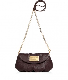 Infuse your favorite looks with instant impact with this bold bag from Marc by Marc Jacobs - Rounded envelope shape, front flap with logo plaque detail, chain and leather detailed long shoulder strap - Perfect for running around town or cocktails with the girls Infuse your favorite looks with instant impact with this bold bag from Marc by Marc Jacobs - Rounded envelope shape, front flap with logo plaque detail, chain and leather detailed long shoulder strap - Perfect for running around town or cocktails with the girls