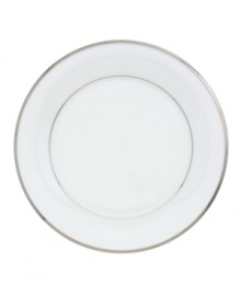 Beautiful in its simplicity, this collection features a timeless, elegant design. The pristine bone china is accented by a single, shimmering band of platinum. The understated beauty of this china will add a refined sophistication to your dining experience for years to come. Qualifies for Rebate Beautiful in its simplicity, this collection features a timeless, elegant design. The pristine bone china is accented by a single, shimmering band of platinum. The understated beauty of this china will add a refined sophistication to your dining experience for years to come. Qualifies for Rebate