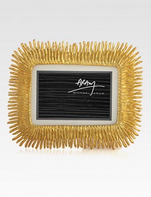 Showcase your most cherished photos in this exuberant, handcrafted frame.From the Flights of Fancy CollectionGold plateFits 8 X 10 photos13.5W X 11HImported Showcase your most cherished photos in this exuberant, handcrafted frame.From the Flights of Fancy CollectionGold plateFits 8 X 10 photos13.5W X 11HImported
