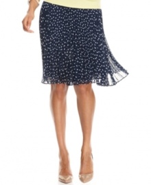 Vintage-inspired styling and feminine pleats combine in this look from Charter Club. Pair it with an easy shell for breezy springtime style. Vintage-inspired styling and feminine pleats combine in this look from Charter Club. Pair it with an easy shell for breezy springtime style.