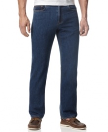 When you're looking for a pair that's crisp, clean and classic, these easy Tommy Bahama jeans in a slightly darker rinse fit the bill. When you're looking for a pair that's crisp, clean and classic, these easy Tommy Bahama jeans in a slightly darker rinse fit the bill.