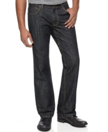 Everyday style. These comfortable boot-cut jeans from DKNY round out your denim collection. Everyday style. These comfortable boot-cut jeans from DKNY round out your denim collection.