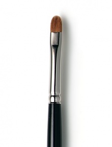Comprised of natural hairs with tapered sides & a gently rounded tip that allows for exact placement of pigment in the outer corner of the eye. Great for adding definition & intensity to the corner of the eye. Gently pick up product with the sides of the brush and tap off excess product. Apply eye colour to the outer corner of the eye making a > from the eye crease to the lash line. Comprised of natural hairs with tapered sides & a gently rounded tip that allows for exact placement of pigment in the outer corner of the eye. Great for adding definition & intensity to the corner of the eye. Gently pick up product with the sides of the brush and tap off excess product. Apply eye colour to the outer corner of the eye making a > from the eye crease to the lash line.