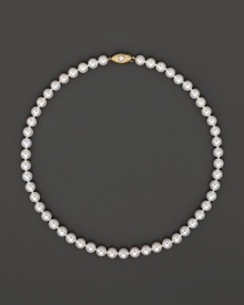 Cultured Akoya pearl necklace.