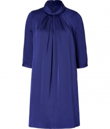 A feminine choice perfect for work and cocktails alike, Hugos stretch silk dress guarantees a romantic edge to your outfit - Stand-up collar with slit and front knot, 3/4 sleeves, hidden back zip - Softly tailored fit - Team with a blazer and leather carryall tote for work, or dress up with heels and a box clutch for cocktails A feminine choice perfect for work and cocktails alike, Hugos stretch silk dress guarantees a romantic edge to your outfit - Stand-up collar with slit and front knot, 3/4 sleeves, hidden back zip - Softly tailored fit - Team with a blazer and leather carryall tote for work, or dress up with heels and a box clutch for cocktails