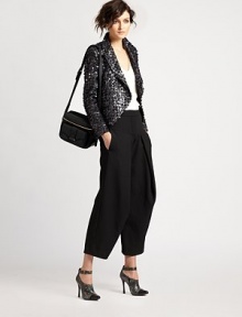 Shimmering allover sequins elevate this festive, menswear-inspired design.Notched lapelsButton frontAllover sequinsAbout 23 from shoulder to hem43% polyester/29% acetate/26% viscose/9% woolDry cleanMade in USA of Italian fabricModel shown is 5'11 (180cm) wearing US size 4. Shimmering allover sequins elevate this festive, menswear-inspired design.Notched lapelsButton frontAllover sequinsAbout 23 from shoulder to hem43% polyester/29% acetate/26% viscose/9% woolDry cleanMade in USA of Italian fabricModel shown is 5'11 (180cm) wearing US size 4.