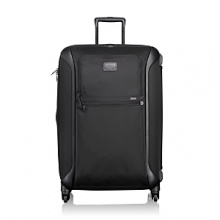 True to Tumi's heritage of innovation and the future of advanced travel design, this lightweight 4-wheel case combines hardside protection with our modern, iconic ballistic nylon aesthetics. Significantly lighter than traditional wheeled cases, this larger packing case offers the easy maneuverability of four 360° spinner wheels, all-around bumper guards, impressive impact resistance, Tumi's patented impact-resistant X-Brace™ handle system and smooth, durable ballistic nylon fabric covering a strong and flexible polypropylene shell. The exterior features convenient zip pockets and the interior includes accessory pockets, tie-down straps and removable garment sleeve. True to Tumi's heritage of innovation and the future of advanced travel design, this lightweight 4-wheel case combines hardside protection with our modern, iconic ballistic nylon aesthetics. Significantly lighter than traditional wheeled cases, this larger packing case offers the easy maneuverability of four 360° spinner wheels, all-around bumper guards, impressive impact resistance, Tumi's patented impact-resistant X-Brace™ handle system and smooth, durable ballistic nylon fabric covering a strong and flexible polypropylene shell. The exterior features convenient zip pockets and the interior includes accessory pockets, tie-down straps and removable garment sleeve.