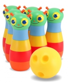 The family will have fun to spare with this striking, brightly colored bowling set from Melissa and Doug. The family will have fun to spare with this striking, brightly colored bowling set from Melissa and Doug.