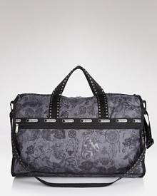 LeSportsac's signature nylon weekend bag boasts ample space for your travel must-haves; making this a stylish and sensible travel companion. LeSportsac's signature nylon weekend bag boasts ample space for your travel must-haves; making this a stylish and sensible travel companion.