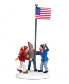 A result of the dreaded, rarely uttered triple-dog-dare. This figurine captures a confident Flick moments before he find his tongue frozen to the school flagpole.