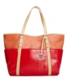 This season is all about traffic-stopping color blocking! With a simple trim and polished silvertone hardware, this gorgeous Style&co. bag is the perfect example of how to rock this trend right.