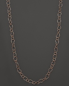 Ippolita Rosé Smooth Bean Link Necklace, 40