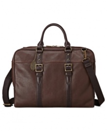 A carry-all for the workweek that bring some gentlemanly style to your look from Fossil.