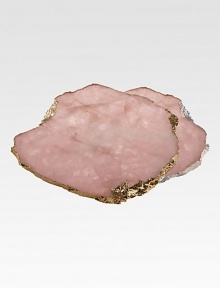 Combining luxurious natural stone with sterling silver or 24-karat gold, the Kiva platters are the height of elegant tabletop décor. Master craftsmen in Brazil hand polish the rare stones, then contour their natural edges with sumptuous precious metals.Size varies: about 10-12 X 12-14StoneRubber feetHand wash with a soft clothMade in USA of imported material Combining luxurious natural stone with sterling silver or 24-karat gold, the Kiva platters are the height of elegant tabletop décor. Master craftsmen in Brazil hand polish the rare stones, then contour their natural edges with sumptuous precious metals.Size varies: about 10-12 X 12-14StoneRubber feetHand wash with a soft clothMade in USA of imported material