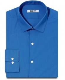 Punch up your palette with a saturated shirt from DKNY sure to turn up the volume on your work day. Punch up your palette with a saturated shirt from DKNY sure to turn up the volume on your work day.