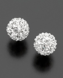 A bubbling bundle of brilliance. Put a little bounce in your step with these Lauren Ralph Lauren crystal pavé stud earrings. Surgical steel posts. A bubbling bundle of brilliance. Put a little bounce in your step with these Lauren Ralph Lauren crystal pavé stud earrings. Surgical steel posts.