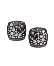 Reminiscent of the night sky, Eliot Danori's Star Struck Stud Earrings will light up your look. Square-shaped earrings feature pretty crystal patterns against an anthracite tone mixed metal setting. Approximate diameter: 9/16 inch. Reminiscent of the night sky, Eliot Danori's Star Struck Stud Earrings will light up your look. Square-shaped earrings feature pretty crystal patterns against an anthracite tone mixed metal setting. Approximate diameter: 9/16 inch.