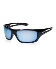Revo Guide was designed to provide unparalleled performance features for the active water enthusiast. The tall frame and stem are designed to wrap around the face and block ambient light reflected off the water while providing maximum visibility, and made from the seed of the castor bean plant. Revo has engineered the water lens to eliminate glare and adjust for the natural blues and greens that are reflected in and around water, allowing you to see more naturally balanced colors. While some lenses address this problem by blocking the blue/green color range, the Revo water lens filters certain wavelengths only, for the most accurate colors without distortion. You get clarity, accuracy and amazing visual enhancement. Take the water lens fishing, boating or to any water-related activity. Includes a removable lens leash made from buoyant material and designed to keep the eyewear securely in place. Revo Guide was designed to provide unparalleled performance features for the active water enthusiast. The tall frame and stem are designed to wrap around the face and block ambient light reflected off the water while providing maximum visibility, and made from the seed of the castor bean plant. Revo has engineered the water lens to eliminate glare and adjust for the natural blues and greens that are reflected in and around water, allowing you to see more naturally balanced colors. While some lenses address this problem by blocking the blue/green color range, the Revo water lens filters certain wavelengths only, for the most accurate colors without distortion. You get clarity, accuracy and amazing visual enhancement. Take the water lens fishing, boating or to any water-related activity. Includes a removable lens leash made from buoyant material and designed to keep the eyewear securely in place.