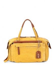 THE LOOKFlat leather shoulder straps with contrast trimRemovable, adjustable contrast crossbody strapPebbled lambskin bodyLogo ID tagTop zip closureOne outside expandable magnetic flap pocket with snapsOne outside zip pocket under the flapProtective metal feetOne inside zip pocketTwo inside open pocketsInside logo detailTHE MEASUREMENTShoulder straps, 8 dropAdjustable crossbody strap THE LOOKFlat leather shoulder straps with contrast trimRemovable, adjustable contrast crossbody strapPebbled lambskin bodyLogo ID tagTop zip closureOne outside expandable magnetic flap pocket with snapsOne outside zip pocket under the flapProtective metal feetOne inside zip pocketTwo inside open pocketsInside logo detailTHE MEASUREMENTShoulder straps, 8 dropAdjustable crossbody strap