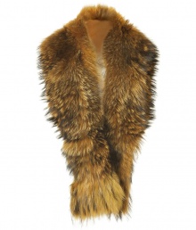 The ultimate luxe accessory, Steffen Schrauts fur scarf guarantees an exquisite polish to your outfit - Tonal matte gold raccoon fur, fringed ends, pocket on one end, front snap closure, loop on reverse for hold, fabric reverse - Layer over cashmere pullovers, or collarless coats with brown leather gloves The ultimate luxe accessory, Steffen Schrauts fur scarf guarantees an exquisite polish to your outfit - Tonal matte gold raccoon fur, fringed ends, pocket on one end, front snap closure, loop on reverse for hold, fabric reverse - Layer over cashmere pullovers, or collarless coats with brown leather gloves