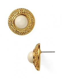 Pop in Trina Turk's cabochon button earrings for a look that's high-end hippie from head to toe.