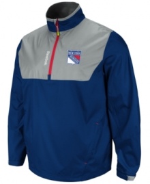 Put your New York Rangers pride on display with this NHL jacket from Reebok. Put your New York Rangers pride on display with this NHL jacket from Reebok.