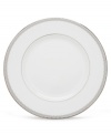 Inspired by the trim on an elegant couture gown, the graceful Lace Couture dinner plates from Lenox's dinnerware and dishes collection feature an intricate platinum border that combines harmoniously with white bone china for unparalleled style. Qualifies for Rebate