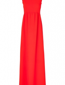 With its ladylike cut and modern fluo coloring, Roksanda Ilincics neon red dress is an eye-catching choice, guaranteed to make an impact - Wide neckline, sleeveless, pleated waist, exposed metal back zip - Tailored bodice, full floor-length skirt - Wear with heels and chunky statement jewelry