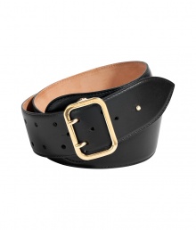 Pull together your look with a streamlined finish and wrap around Salvatore Ferragamos jet black calfskin belt - Buckle and push-stud closures, gold-toned hardware - A sophisticated polish to casual jeans and dressy sheaths alike Pull together your look with a streamlined finish and wrap around Salvatore Ferragamos jet black calfskin belt - Buckle and push-stud closures, gold-toned hardware - A sophisticated polish to casual jeans and dressy sheaths alike