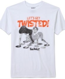 Right hand green! Get wrapped up in America's favorite pastime with this Twister tee from Freeze. Right hand green! Get wrapped up in America's favorite pastime with this Twister tee from Freeze.