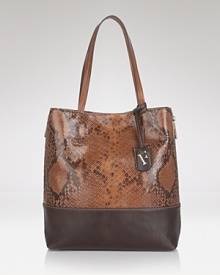 Introduce exotic accessories into your casual arsenal with this python-embossed tote from Furla. Sumptuous and spacious, it's your perfect day bag. Introduce exotic accessories into your casual arsenal with this python-embossed tote from Furla. Sumptuous and spacious, it's your perfect day bag.