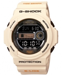 Rise and shine with the tides with this versatile sport watch from G-Shock. Rise and shine with the tides with this versatile sport watch from G-Shock.