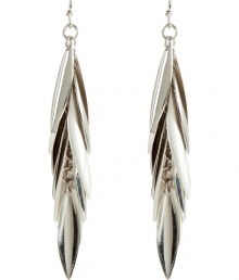 With a 1980s-inspired leaf fringe, these earrings from R.J. Graziano will amp up any outfit - Silver-tone leaf charms, silver-tone ear wire - Style with a casual cocktail look or with an elevated jeans-and-tee outfit With a 1980s-inspired leaf fringe, these earrings from R.J. Graziano will amp up any outfit - Silver-tone leaf charms, silver-tone ear wire - Style with a casual cocktail look or with an elevated jeans-and-tee outfit
