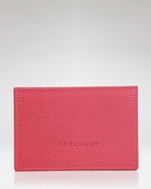 Upgrade your on-the-go essentials with this leather card case from Longchamp. Crafted from leather and simply styled, it means business.