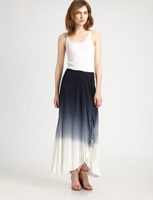 Ombré-print jersey in a floor-sweeping silhouette with ruffle trim and a comfortable elastic waistband. Elastic waistbandRuffle side detailAbout 36 longRayonHand washImportedModel shown is 5'10 (177cm) wearing US size Small. Ombré-print jersey in a floor-sweeping silhouette with ruffle trim and a comfortable elastic waistband. Elastic waistbandRuffle side detailAbout 36 longRayonHand washImportedModel shown is 5'10 (177cm) wearing US size Small.