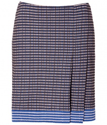 Inject timeless elegance into your lady-chic look with Anna Suis mixed print pleated knit skirt - Pleated side detail, contrast striped trim - Form-fitting - Team with feminine silk blouses buttoned to the top, and flawless patent leather pumps Inject timeless elegance into your lady-chic look with Anna Suis mixed print pleated knit skirt - Pleated side detail, contrast striped trim - Form-fitting - Team with feminine silk blouses buttoned to the top, and flawless patent leather pumps