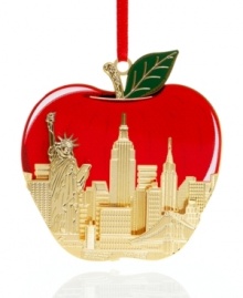 There's nothing like Christmas in New York City. Take a bite out of the Big Apple with the gold-plated ornament celebrating the famed skyline. By ChemArt. There's nothing like Christmas in New York City. Take a bite out of the Big Apple with the gold-plated ornament celebrating the famed skyline. By ChemArt.