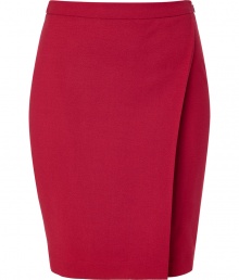 Streamlined chic, this faux-wrap wool-blend skirt from LAgence adds a trend-right kick to your workweek look - Slim waistband, pencil silhouette with an asymmetric draped overlay, fitted, concealed side zip closure - Pair with a sleek button down, a blazer, and classic pumps Streamlined chic, this faux-wrap wool-blend skirt from LAgence adds a trend-right kick to your workweek look - Slim waistband, pencil silhouette with an asymmetric draped overlay, fitted, concealed side zip closure - Pair with a sleek button down, a blazer, and classic pumps