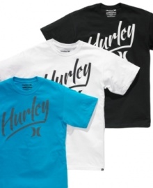 Don't stress. This comfy graphic T shirt from Hurley will give you a look that's as laid back as you feel. Don't stress. This comfy graphic T shirt from Hurley will give you a look that's as laid back as you feel.