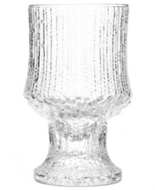 A testament to winter's beauty, Ultima Thule red wine glasses feature distinctive shaping and texture inspired by melting ice and designed by Tapio Wirkkala. Originally crafted using a wooden mold, each piece in the Iittala collection reflects thousands of hours of glass blowing technique. A testament to winter's beauty, Ultima Thule red wine glasses feature distinctive shaping and texture inspired by melting ice and designed by Tapio Wirkkala. Originally crafted using a wooden mold, each piece in the Iittala collection reflects thousands of hours of glass blowing technique.