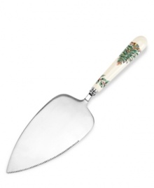 With an historic pattern starring the most cherished symbol of the season, this Christmas Tree cake server from Spode serveware is a festive gift to holiday dining. With an historic pattern starring the most cherished symbol of the season, this Christmas Tree cake server from Spode serveware is a festive gift to holiday dining.