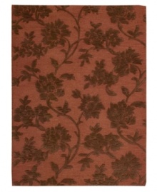 Those with a rosy outlook will embrace the elegant floral motif of this Nourison rug. Hand-tufted from premium-quality wool and meticulously hand-carved for a lush dimensional effect, every detail of this alluring area rug comes together to create a bold focal point in any setting. Those with a rosy outlook will embrace the elegant floral motif of this Nourison rug. Hand-tufted from premium-quality wool and meticulously hand-carved for a lush dimensional effect, every detail of this alluring area rug comes together to create a bold focal point in any setting.